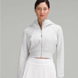 UGC Lululemon cropped Zip Up scuba Hoodie